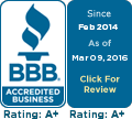 A+ Rating With the Better Business Bureau A+ Rating With the Better Business Bureau